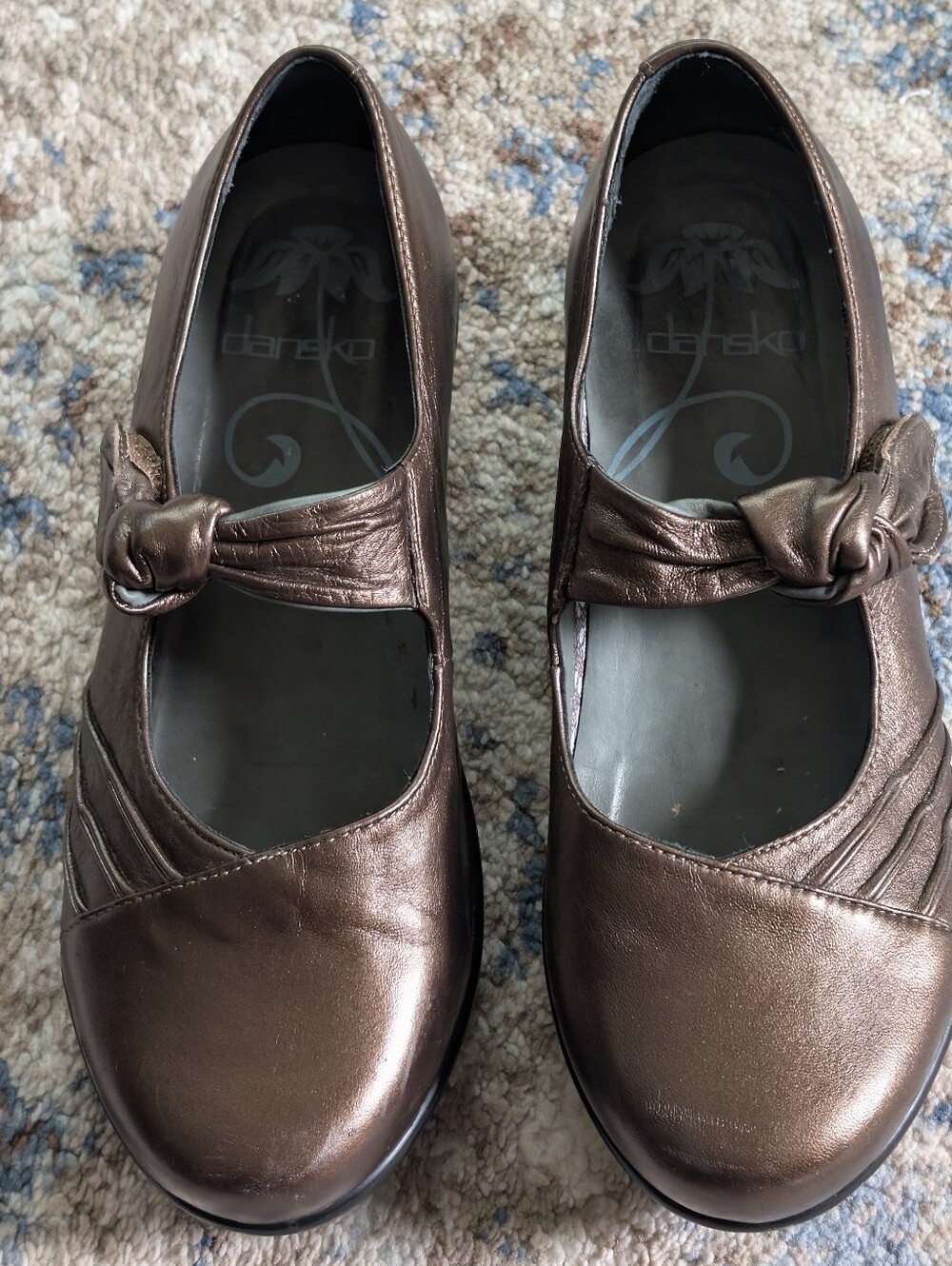 Dansko Copper Brown Mary Jane Shoes